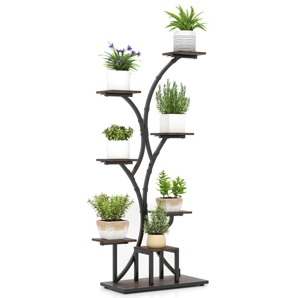 8-Tier Corner Metal Plant Shelf (1 or 2-Pack) product image