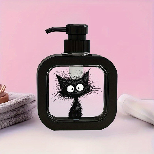 Cute Cat Print Soap Dispenser product image