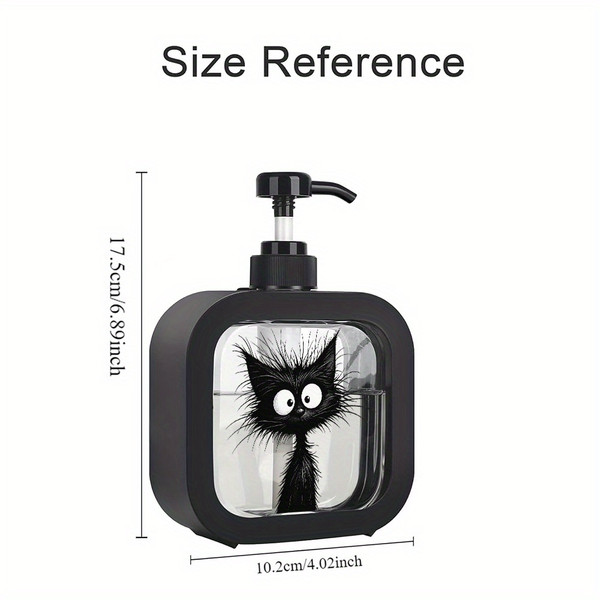Cute Cat Print Soap Dispenser product image