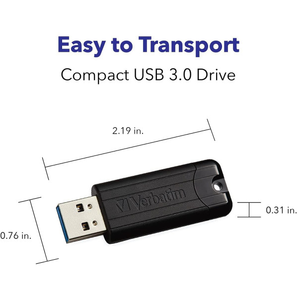 Verbatim PinStripe USB Flash Drive 3.0 - 16GB (10-Pack) product image