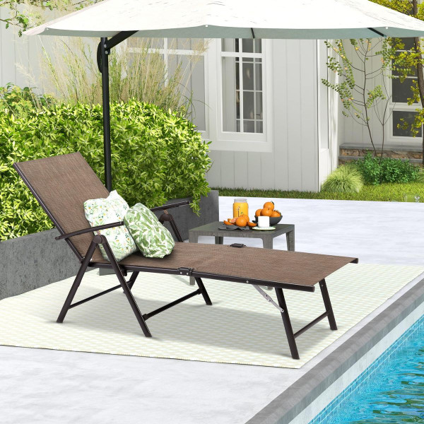 Outdoor Adjustable Chaise Lounge Chair product image