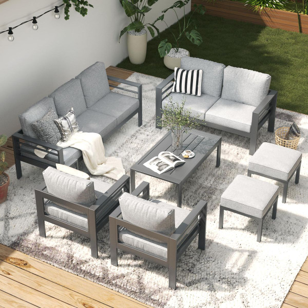 Aluminum Outdoor Patio Furniture Set with Coffee Table product image
