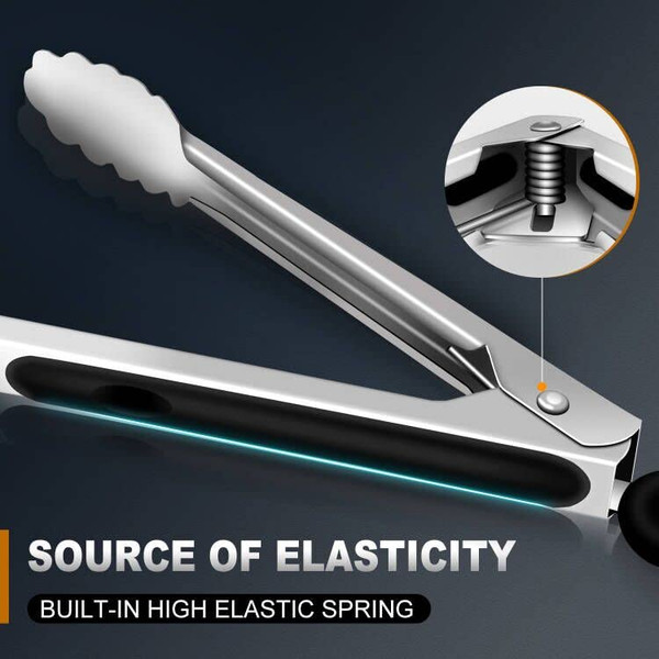 Stainless Steel Kitchen Tongs (3-Pack) product image