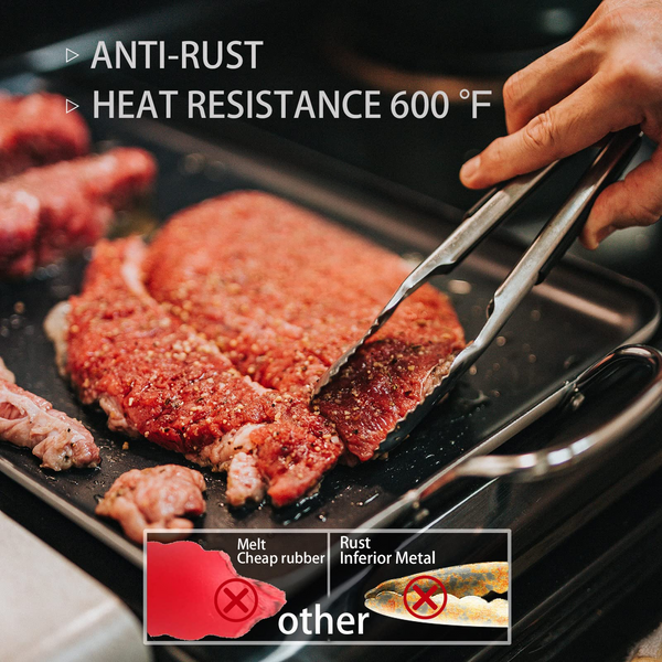 Stainless Steel Kitchen Tongs (3-Pack) product image