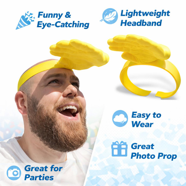 Funny Yellow Hand Sun Visor product image
