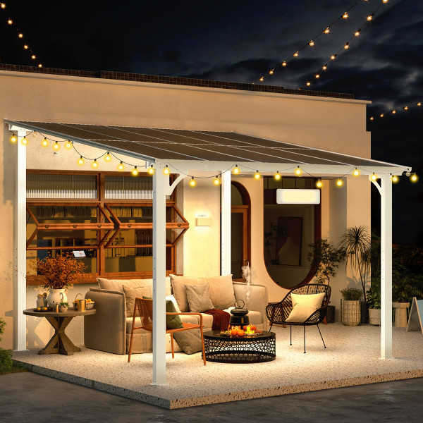  10’ x 10' Outdoor Patio Lean to Gazebo Awnings product image