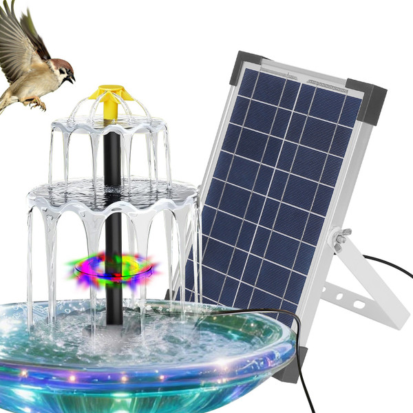 3‑Tier Solar Bird Bath Fountain  product image