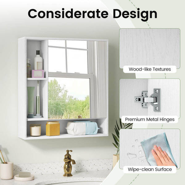 Bathroom Wall Cabinet with Mirror product image