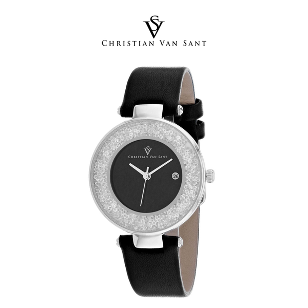 Christian Van Sant Women's Dazzle Black Dial Watch product image