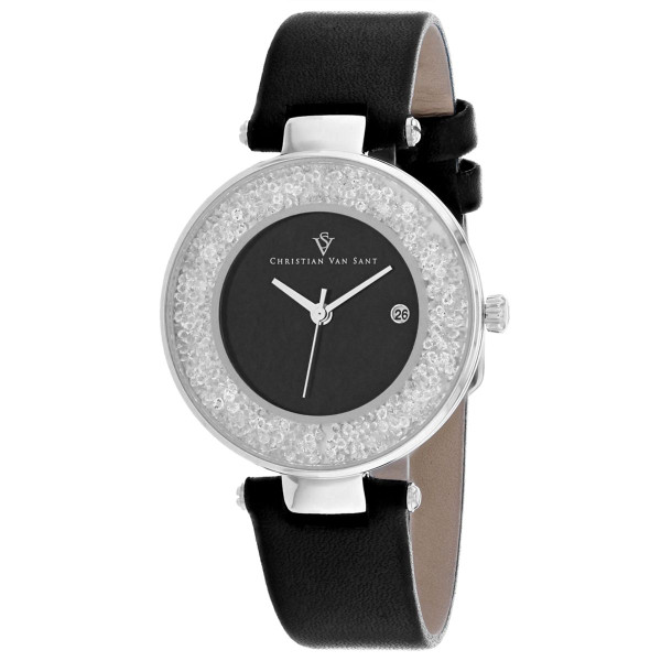 Christian Van Sant Women's Dazzle Black Dial Watch product image