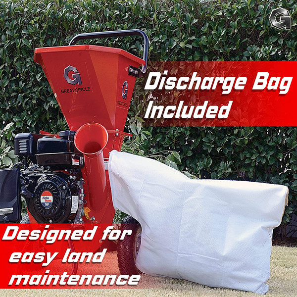 GreatCircleUSA 7HP 212CC Wood Chipper, Shredder and Mulcher product image
