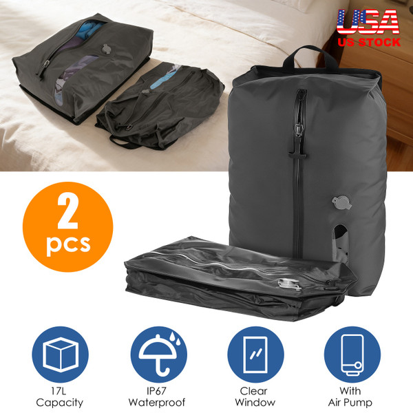 Vacuum Seal Travel Bags with Pump (2-Pack) product image