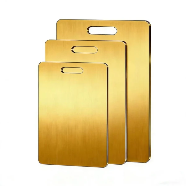Gold Tone  Non Slip Countertop Chopping Board product image