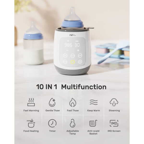 10-in-1 Baby Bottle Warmer with LED Display product image