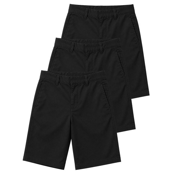 Boys' Stretch Slim Fit School Uniform Twill Shorts (3-Pack) product image