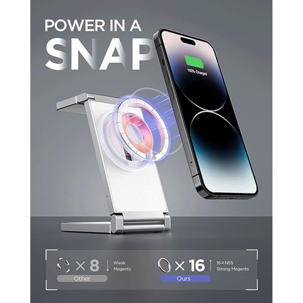 3-in-1 Foldable Magnetic Charging Station product image