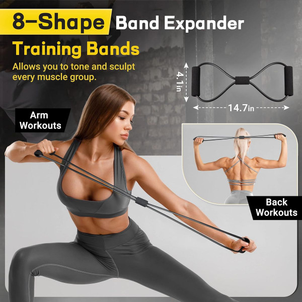 AllvodesBands 10lb - 150lb Resistance Bands Set product image