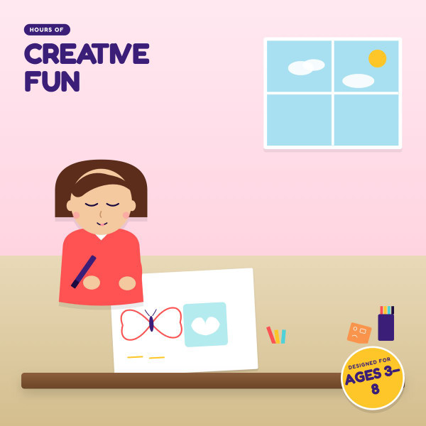 Kids' Reusable Stencil Art Kit  product image