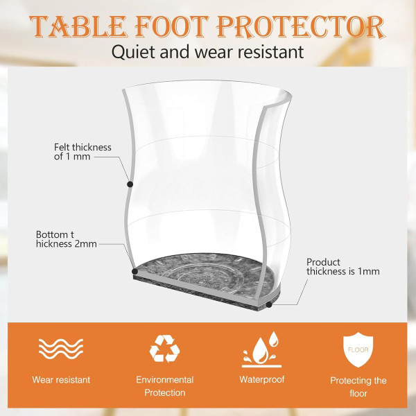 16-Piece Chair Leg Floor Protectors (Medium) product image