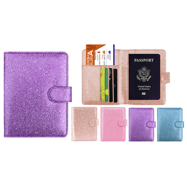 Multi Function Glitter Bling RFID Passport Organizer product image