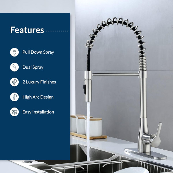 Kitchen Faucet with Pull Down Sprayer product image