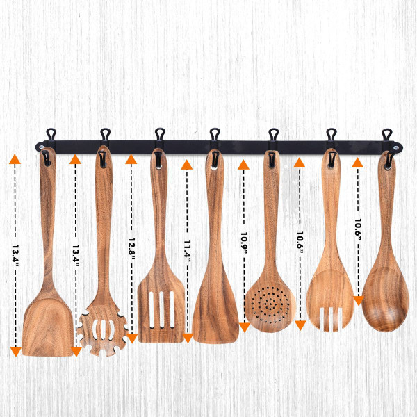 Teak Wooden Kitchen Utensils (7 Piece Set) product image