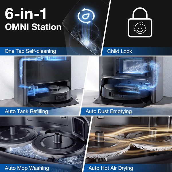 ECOVACS DEEBOT X1 Omni Robot Vacuum and Mop Combo product image