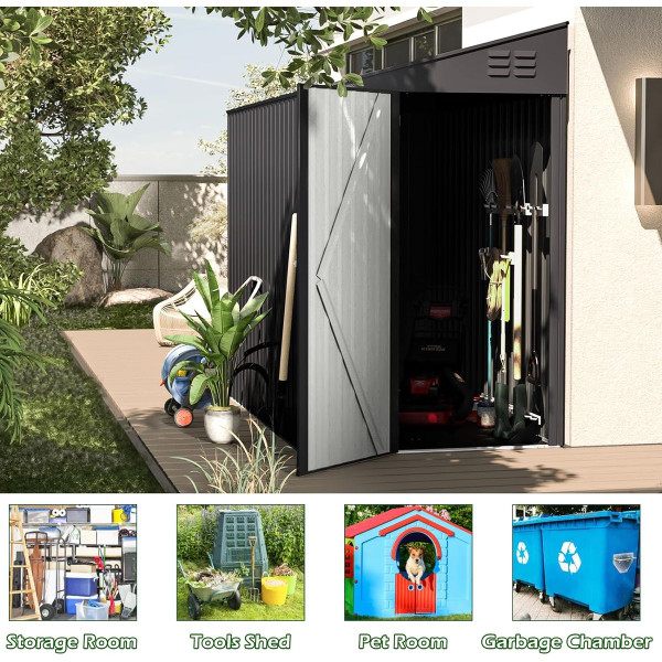 4.2" x 7" Outdoor Storage Shed  product image
