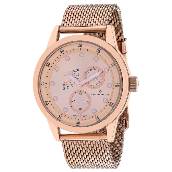 Christian Van Sant Men's Rio Rose Gold Dial Watch product image