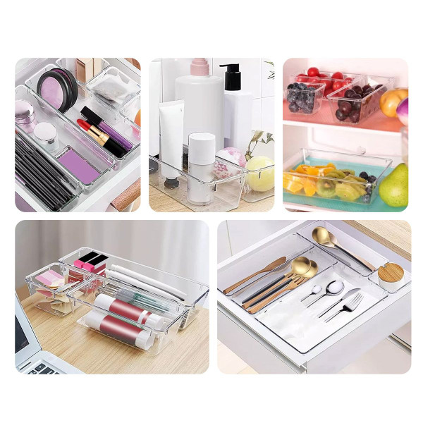 Clear Plastic Drawer Organizer (25 Piece Set) product image