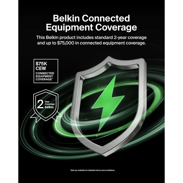 Belkin AV Power Strip Surge Protector and Coaxial Protection product image