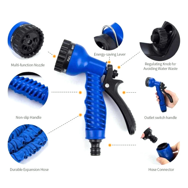 100-foot Expandable Garden Water Hose with Spray Nozzle product image