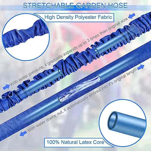 100-foot Expandable Garden Water Hose with Spray Nozzle product image