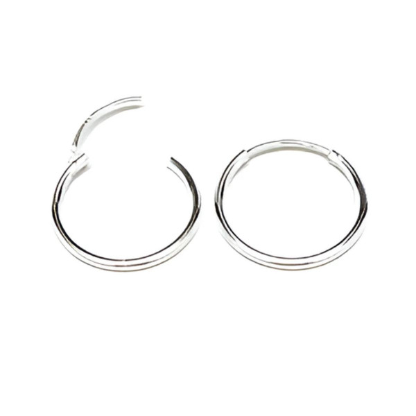 925 Sterling Silver Minimalist Hoop Earrings product image