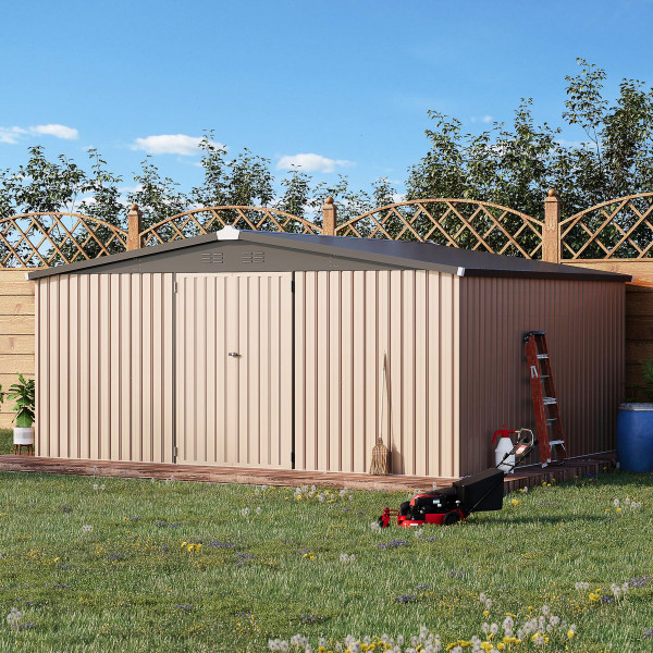 14' x 12' Metal Outdoor Large Steel Storage Sheds  product image