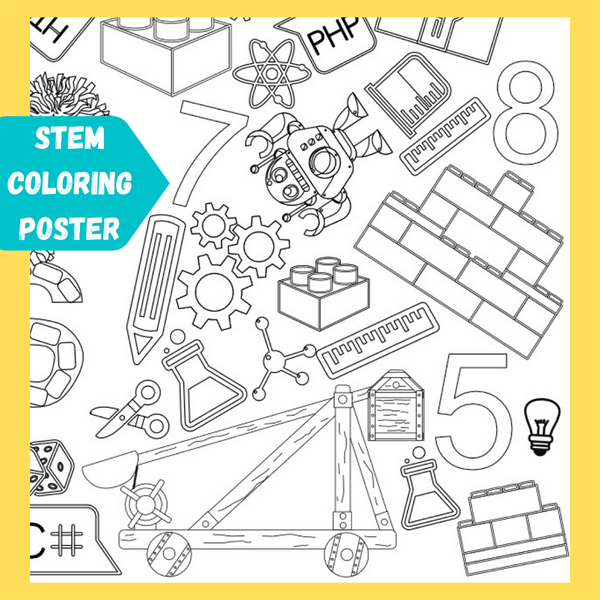 STEM Coloring Poster product image