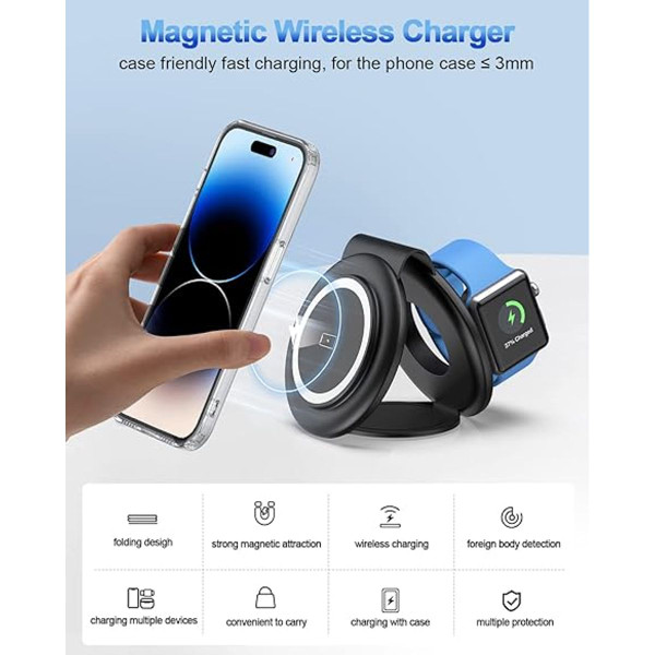2 in 1  Magnetic Wireless Charger  product image