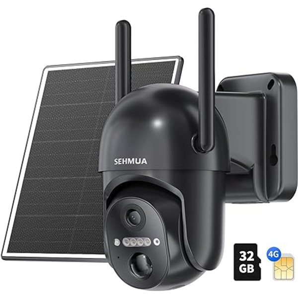 4G LTE Cellular Solar Security Camera product image
