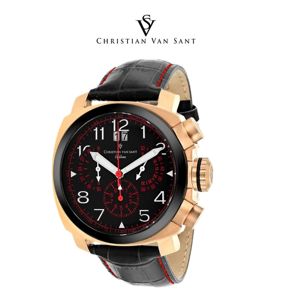 Christian Van Sant Men's Grand Python Black Dial Watch product image