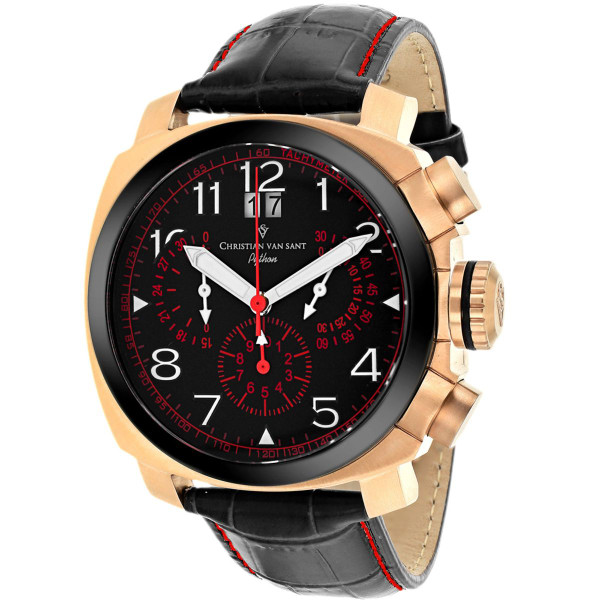 Christian Van Sant Men's Grand Python Black Dial Watch product image