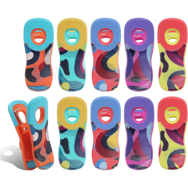 10-Piece Colorful Magnetic Bag Clips (2-Pack) product image