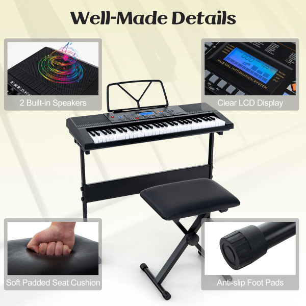 61 Key Portable Electronic Keyboard product image