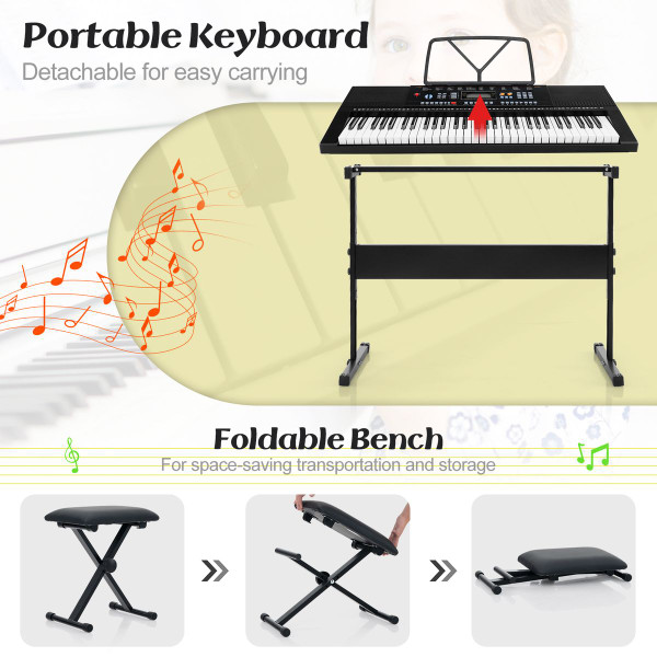 61 Key Portable Electronic Keyboard product image