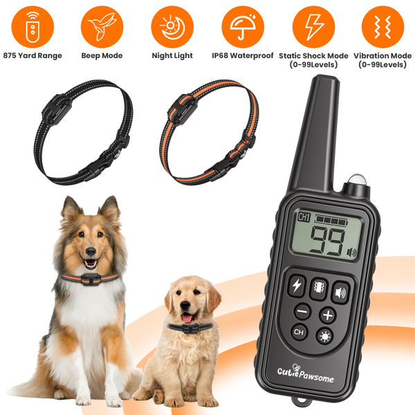 Dog Training Collar with Remote (1 or 2 Collars) product image
