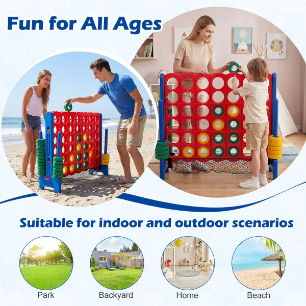 Jumbo 4-to-Score 4 in A Row Game Set product image