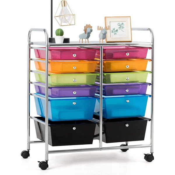 12 Drawer Rolling Storage Cart  product image