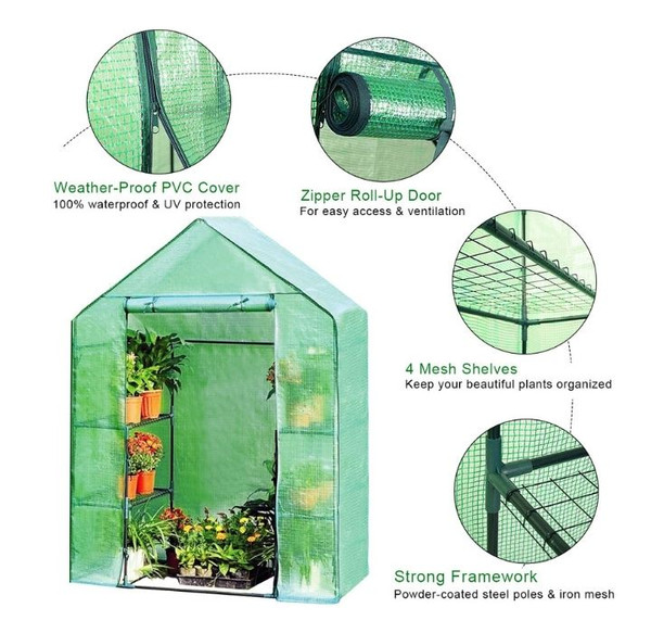 Portable Outdoor Mini Walk-in 4-Tier Greenhouse product image Portable Outdoor Mini Walk-in 4-Tier Greenhouse product image