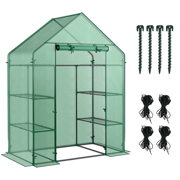 Portable Outdoor Mini Walk-in 4-Tier Greenhouse product image