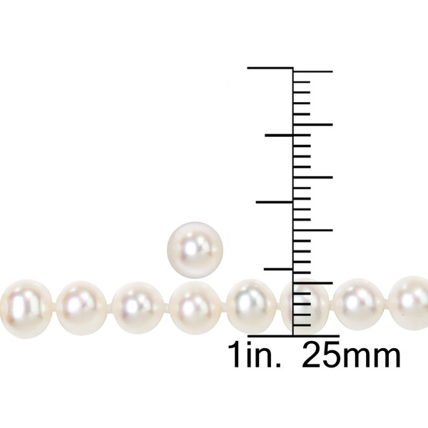 6-7mm Cultured Freshwater Pearl Necklace, Earrings and Bracelet Set product image