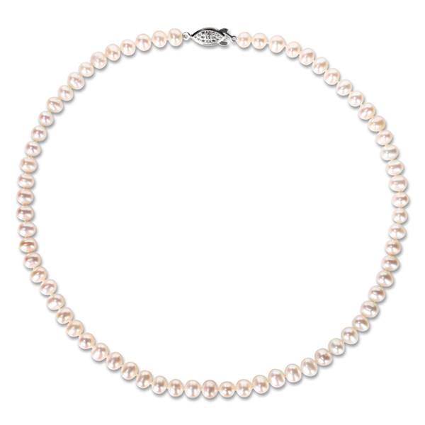 6-7mm Cultured Freshwater Pearl Necklace, Earrings and Bracelet Set product image